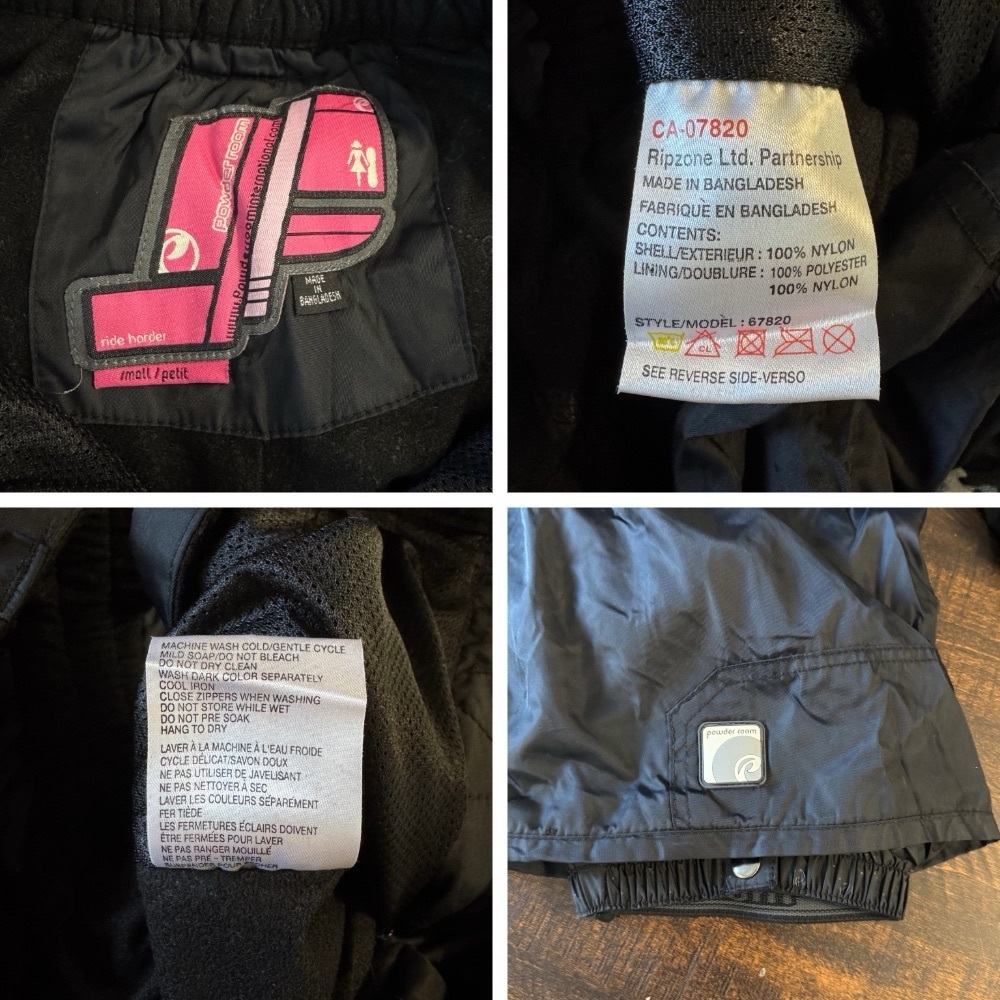 Powder Room Snowboard Ski Pants Insulated Waterproof Cargo Vents Women's M - Picture 12 of 17